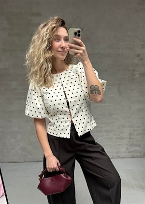 Anela dot bluse Off White Neo Noir